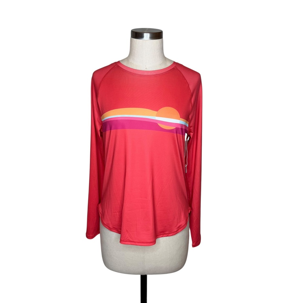 KRIMSON‎ KLOVER Pink Sunset Long Sleeve Top Base Layer Women's Size Small NWOT